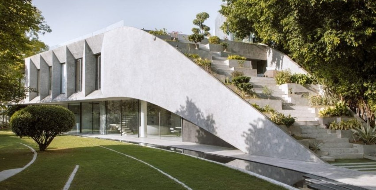 Περιηγηθείτε στην φουτουριστική Villa KD45 στο Δελχί 