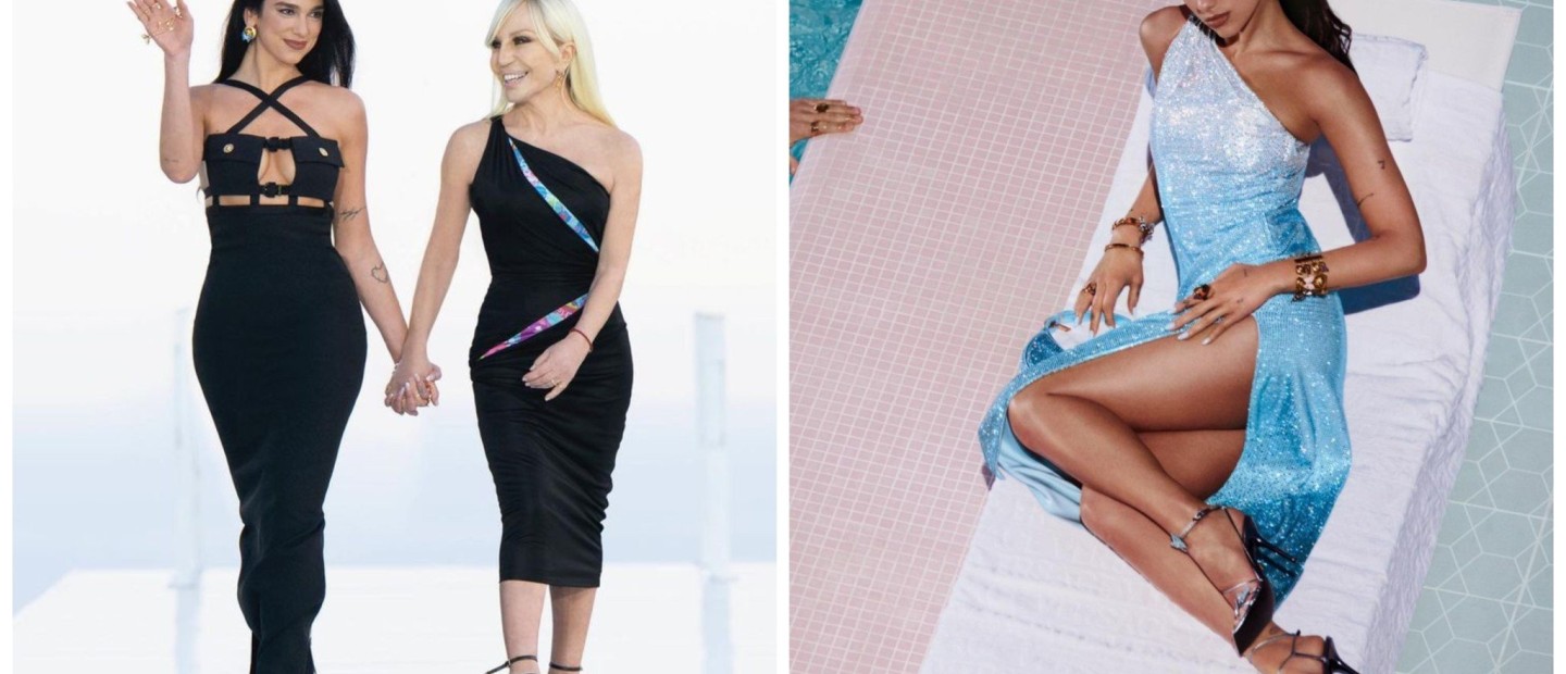 La Vacanza: Η Donatella Versace και η Dua Lipa παρουσιάζουν τη συλλογή τους στις Κάννες