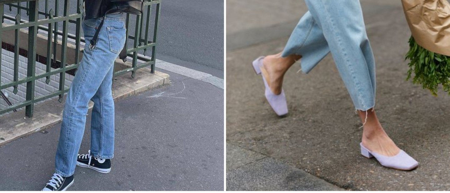 Οι Γαλλίδες συνδυάζουν το τζιν τους με αυτά τα flat shoes το Φθινόπωρο