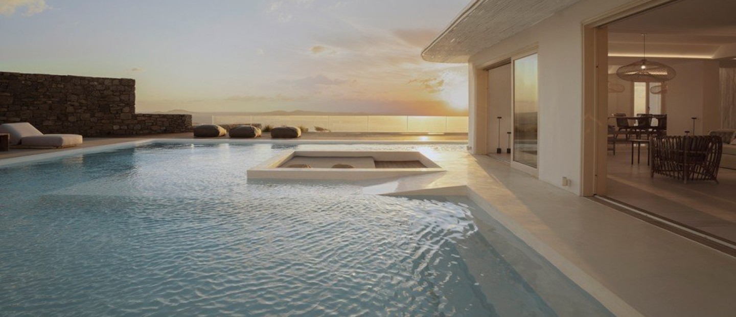 Μια κομψή βίλα στη Μύκονο γίνεται το ιδανικό ορμητήριο του Σεπτεμβρίου 