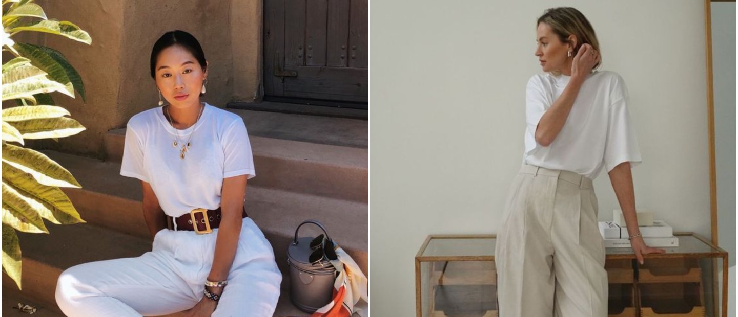 5 fashionable τρόποι να αναβαθμίσετε ένα απλό λευκό t-shirt