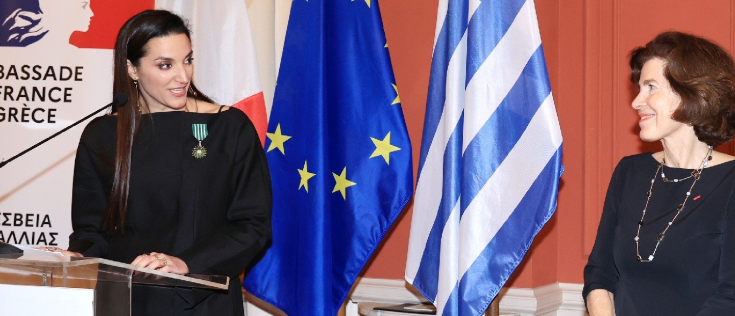Μια κορυφαία διάκριση για την Κατερίνα Ευαγγελάτου από τη Γαλλική Δημοκρατία