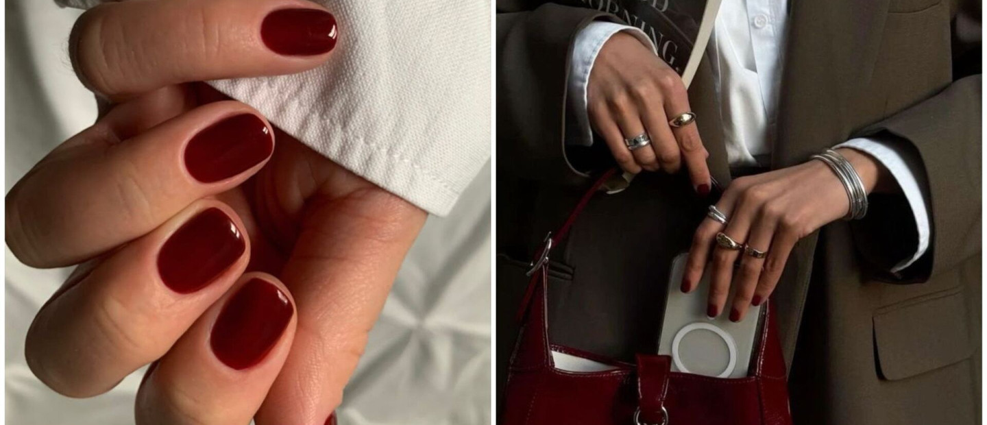 Τα burgundy nails θα δείχνουν καλύτερα από ποτέ με αυτούς τους χρωματικούς συνδυασμός