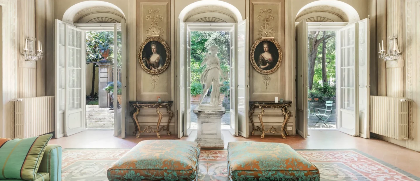 Η θρυλική βίλα της Fiamma Ferragamo στη Φλωρεντία μέσα σε ένα παλάτι του 15ου αιώνα