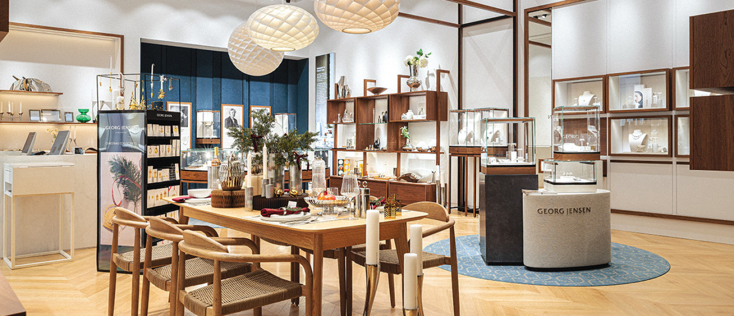 O οίκος κοσμημάτων και ειδών σπιτιού Georg Jensen παρουσιάζει τη νέα του πολυτελή boutique στο Mediterranean Cosmos 