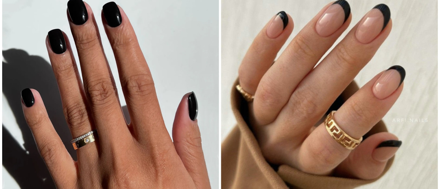 Black Nails: Τέλειες ιδέες για να δοκιμάσετε το νέο “winter nude” στο επόμενο μανικιούρ σας
