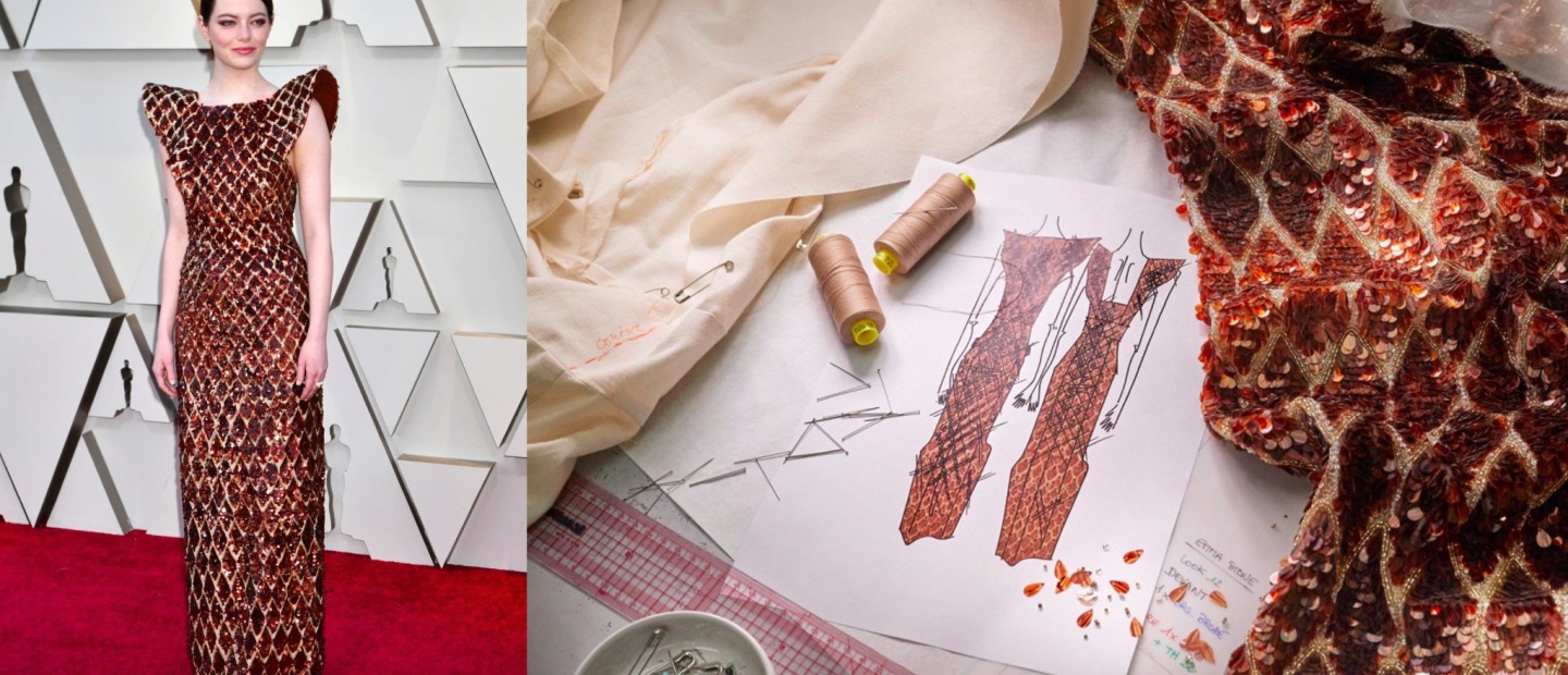 Αποκλειστικά στο GLOW.GR πώς δημιουργήθηκε το φόρεμα της Emma Stone για τα Oscars