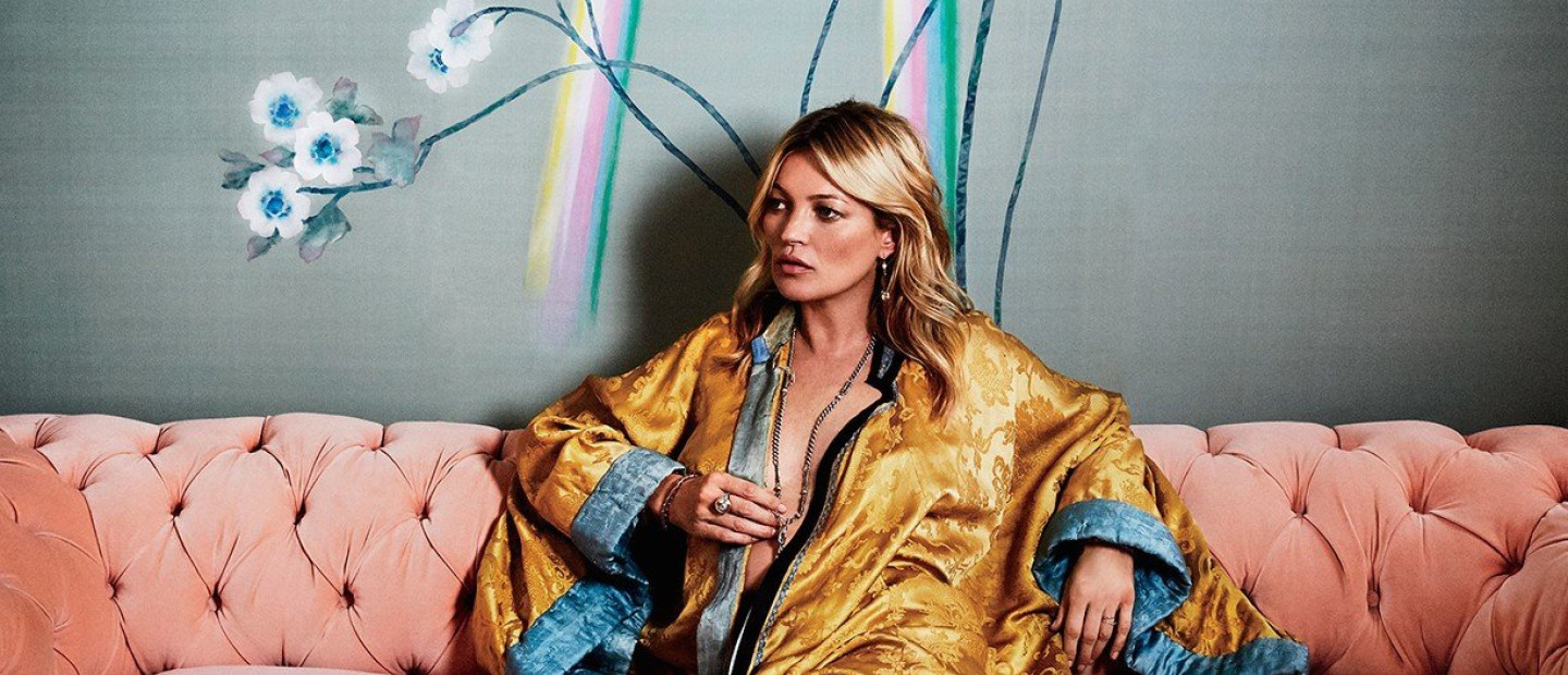 H Kate Moss σχεδιάζει τη δική της ταπετσαρία τοίχου για την De Gournay 