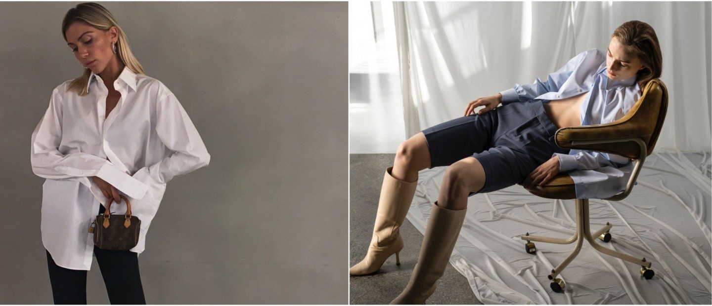 Η fashionista Ναταλία Γεωργαλά μοιράζεται 3+1 τρόπους να φορέσουμε το ανδρικό πουκάμισο ακόμη και στο σπίτι 