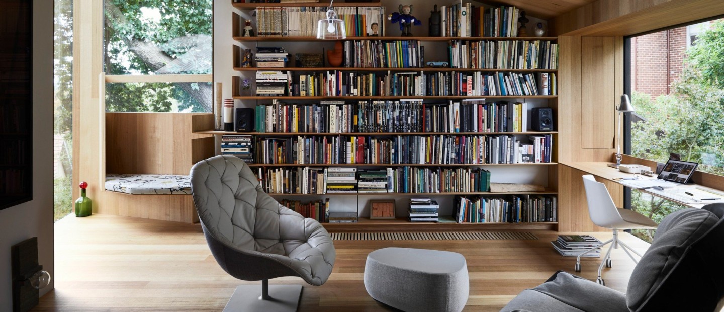 Στο σπίτι του αρχιτέκτονα John Wardle, το ξύλο είναι ο κυρίαρχος του παιχνιδιού