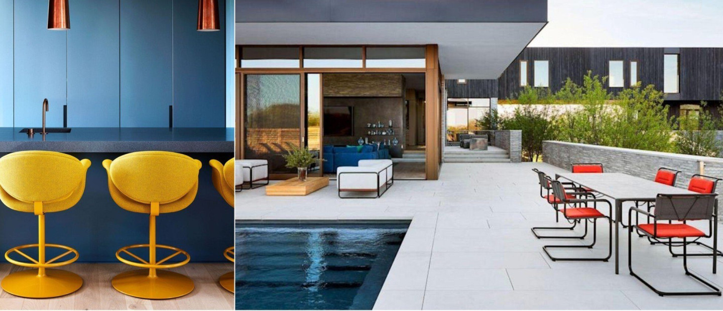 Ένα colorful beach house συνδυάζει τη μοντέρνα αισθητική με την εκλεπτυσμένη λειτουργικότητα