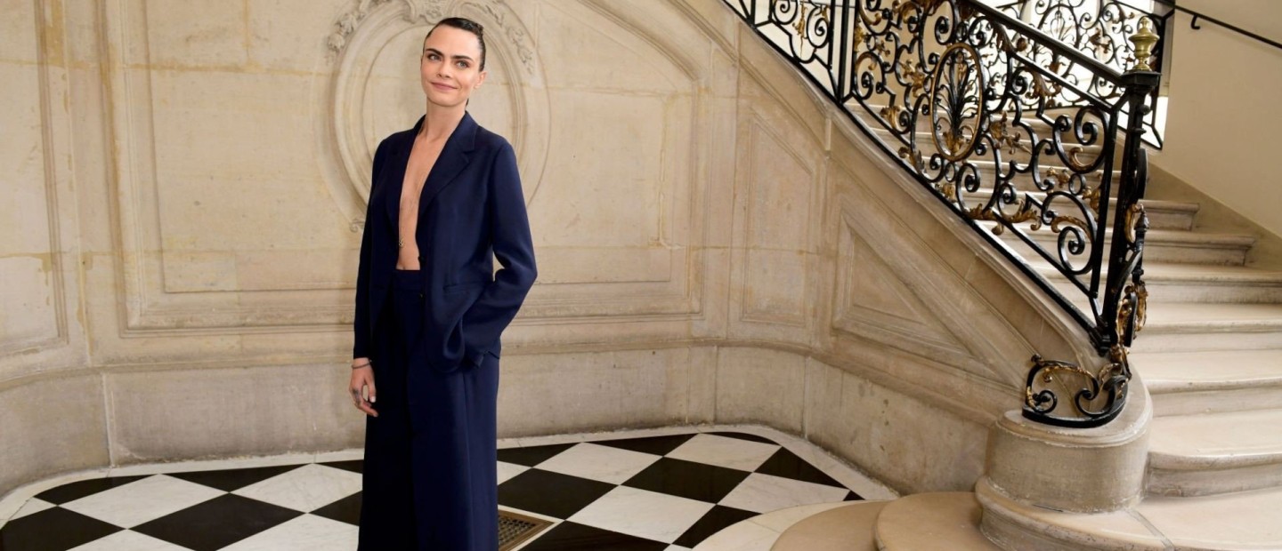 H Cara Delevingne ετοιμάζεται για το Autumn-Winter 2021-2022 Haute Couture show του οίκου Dior