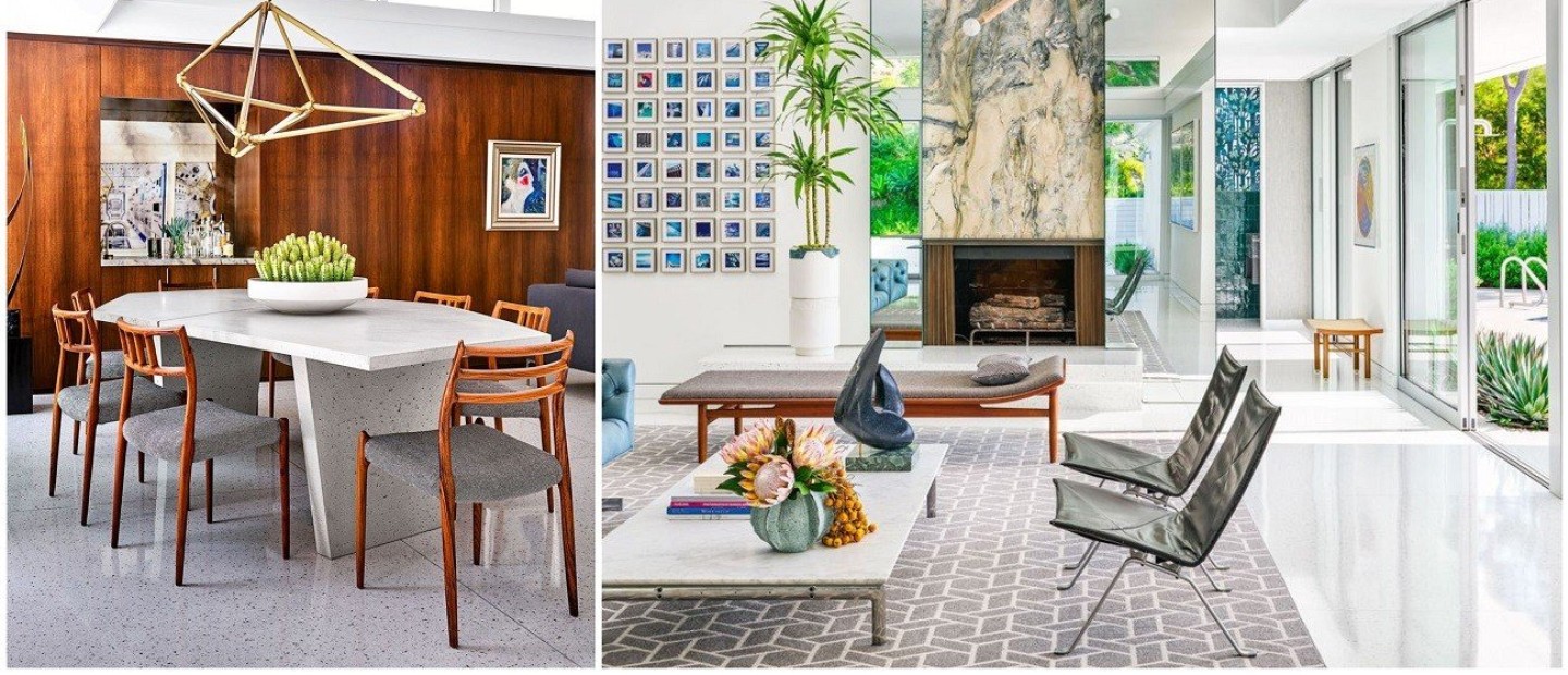 Μια light-filled κατοικία στο Beverly Hills αποτυπώνει τα έντονα χρώματα με κομψό τρόπο