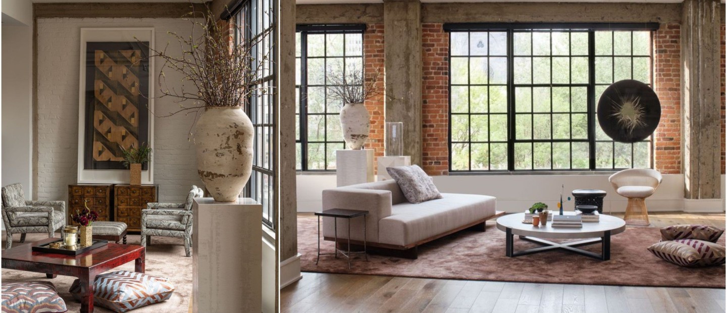 Ένα industrial loft σε γήινες αποχρώσεις στον Καναδά «πλημμυρίζεται» από τέχνη 