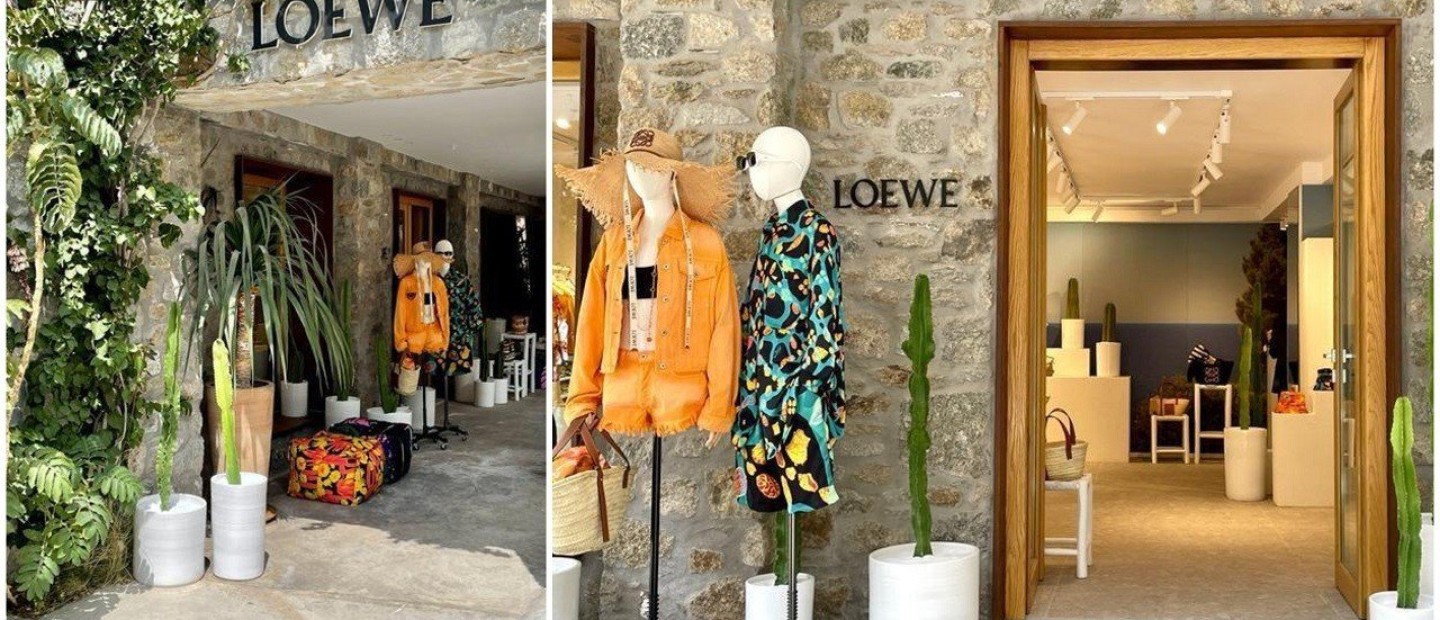 Peek inside στη νέα boutique του οίκου Loewe στη Μύκονο