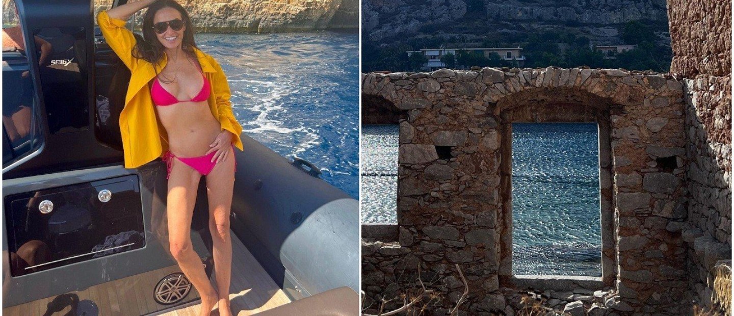 Greece Lovers: Η Demi Moore απολαμβάνει τις διακοπές της στα ελληνικά νησιά