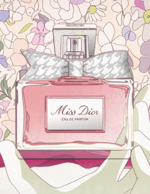 Το Miss Dior μετατρέπεται σε ηρωίδα ενός ονειρικού anime film