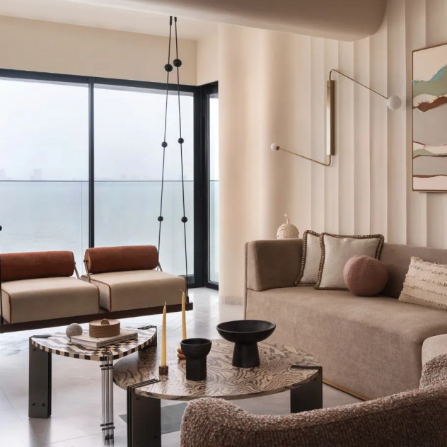 Το διαμέρισμα στο Νότιο Μουμπάι με την ιαπωνική αισθητική και την ήρεμη πολυτέλεια