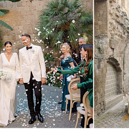 Ένας κομψός γάμος στην Τοσκάνη επανασυστήνει την αναγεννησιακή αισθητική