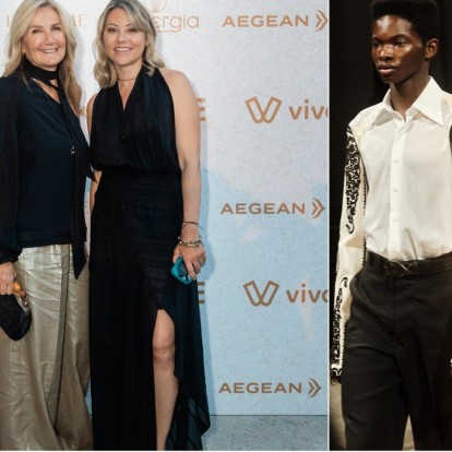 Tο επετειακό runway του Zeus+Δione υποδέχθηκε πλήθος καλεσμένων με φόντο το ιστορικό μνημείο της ναυτιλίας “Hellas Liberty”