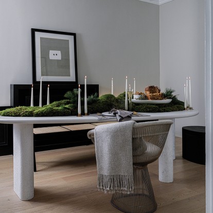 Ένα εξαιρετικά φίνο, γιορτινό art de la table για το gathering της Πρωτοχρονιάς