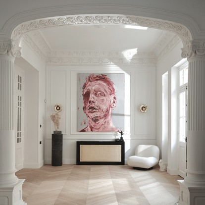 Ένα αστικό διαμέρισμα στην καρδιά της Αθήνας συγκεντρώνει όλα τα στοιχεία της εκλεκτικιστικής προσέγγισης