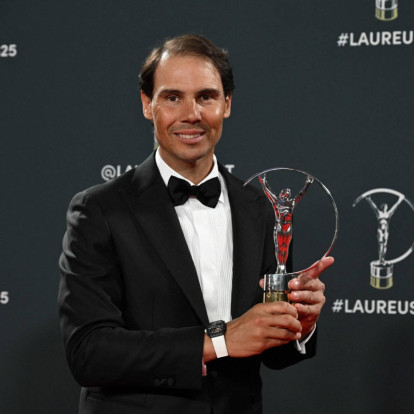 Ο Rafael Nadal τιμήθηκε ως το αθλητικό πρότυπο της χρονιάς 