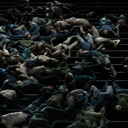 Φωτογραφίες από τις πρόβες του «Ρέκβιεμ για το τέλος του έρωτα» του Γιώργου Κουμεντάκη και του Δημήτρη Παπαϊωάννου