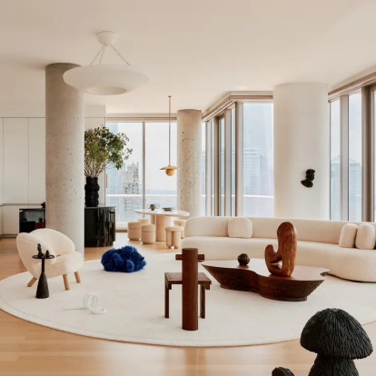 Το καλλιτεχνικό διαμέρισμα στο Jenga Building της Νέας Υόρκης με σύγχρονο design και συλλεκτικά έπιπλα