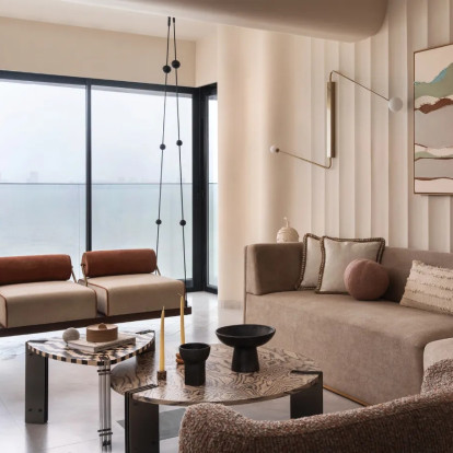 Το διαμέρισμα στο Νότιο Μουμπάι με την ιαπωνική αισθητική και την ήρεμη πολυτέλεια