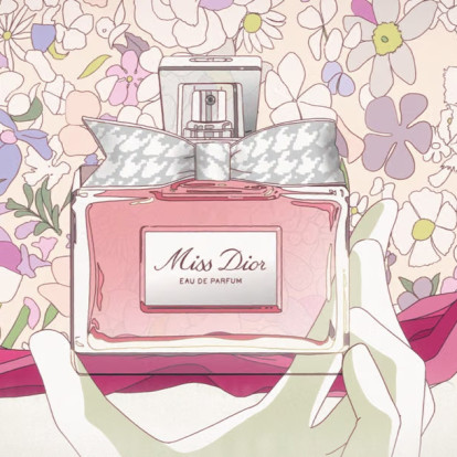 Το Miss Dior μετατρέπεται σε ηρωίδα ενός ονειρικού anime film
