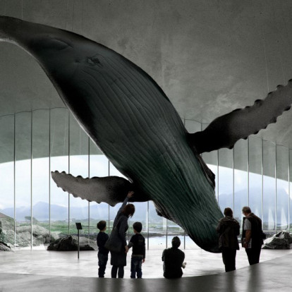 The Whale: Ένα νέο εντυπωσιακό μουσείο αφιερωμένο στις φάλαινες γίνεται «ένα» με το αρκτικό τοπίο
