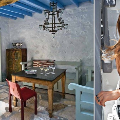 Ο επίγειος παράδεισος της Iλεάνας Μακρή στο νησί της Αποκάλυψης 