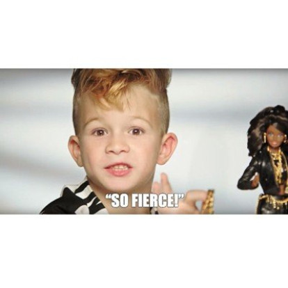 A Boy with Barbie