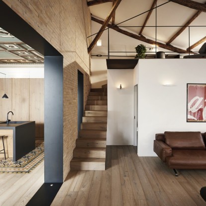 Ένα penthouse διαμέρισμα στη Ρώμη κινείται με ευελιξία ανάμεσα στο σήμερα και το χθες