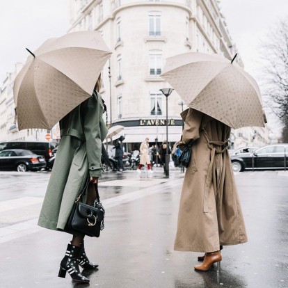 Stylish outfits ακόμα και όταν βρέχει 