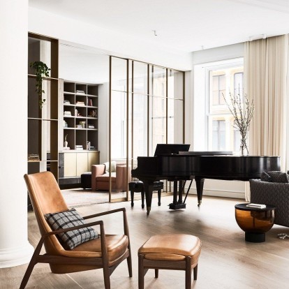 Ένα διαμέρισμα του '70 στη Νέα Υόρκη μετατρέπεται στο απόλυτο chic town house